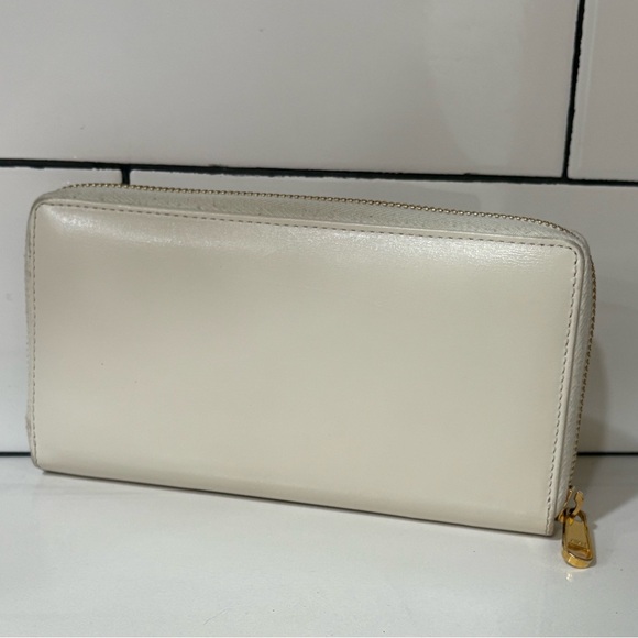 VINTAGE Gucci Horsebit 1955 Zip-around Wallet in Mystic WhiteC - Picture 2 of 8